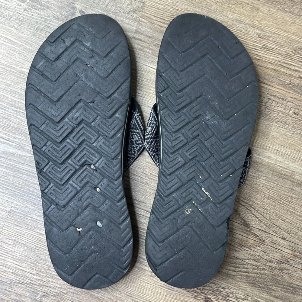 Teva Mens Mush Flip Flop, Black Grey, size 11